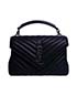 College Bag Chevon Matelasse, front view